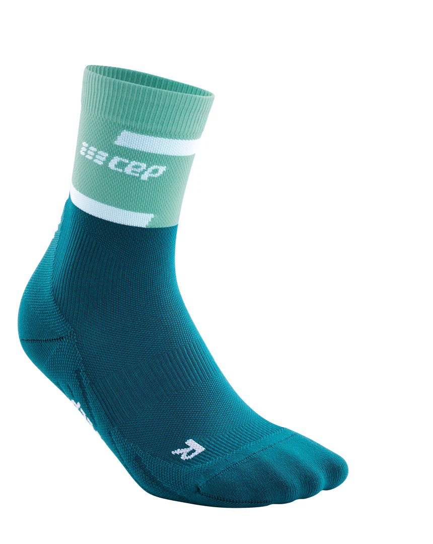 CEP Men's The Run Socks Mid-Cut V4 - Ocena/Petrol ( WP3CNR ) - Image 3