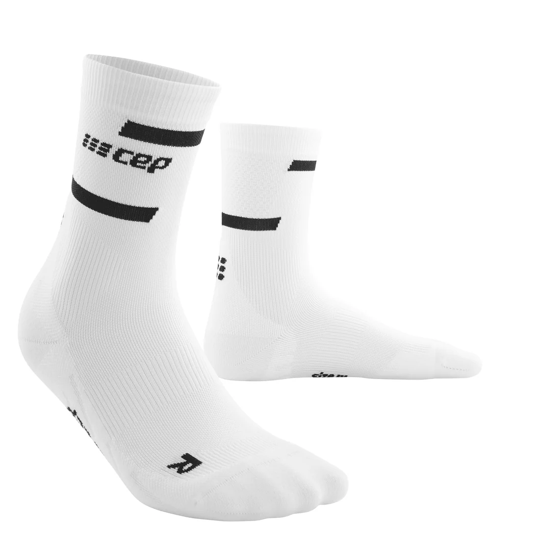 CEP Men's The Run Socks Mid-Cut V4 - White - Image 3
