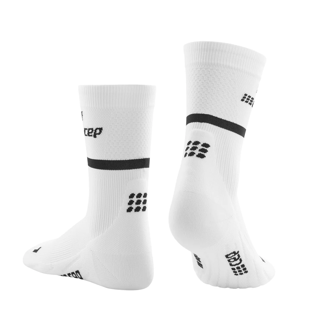 CEP Men's The Run Socks Mid-Cut V4 - White - Image 4