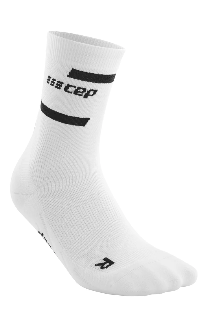 CEP Men's The Run Socks Mid-Cut V4 - White - Image 6