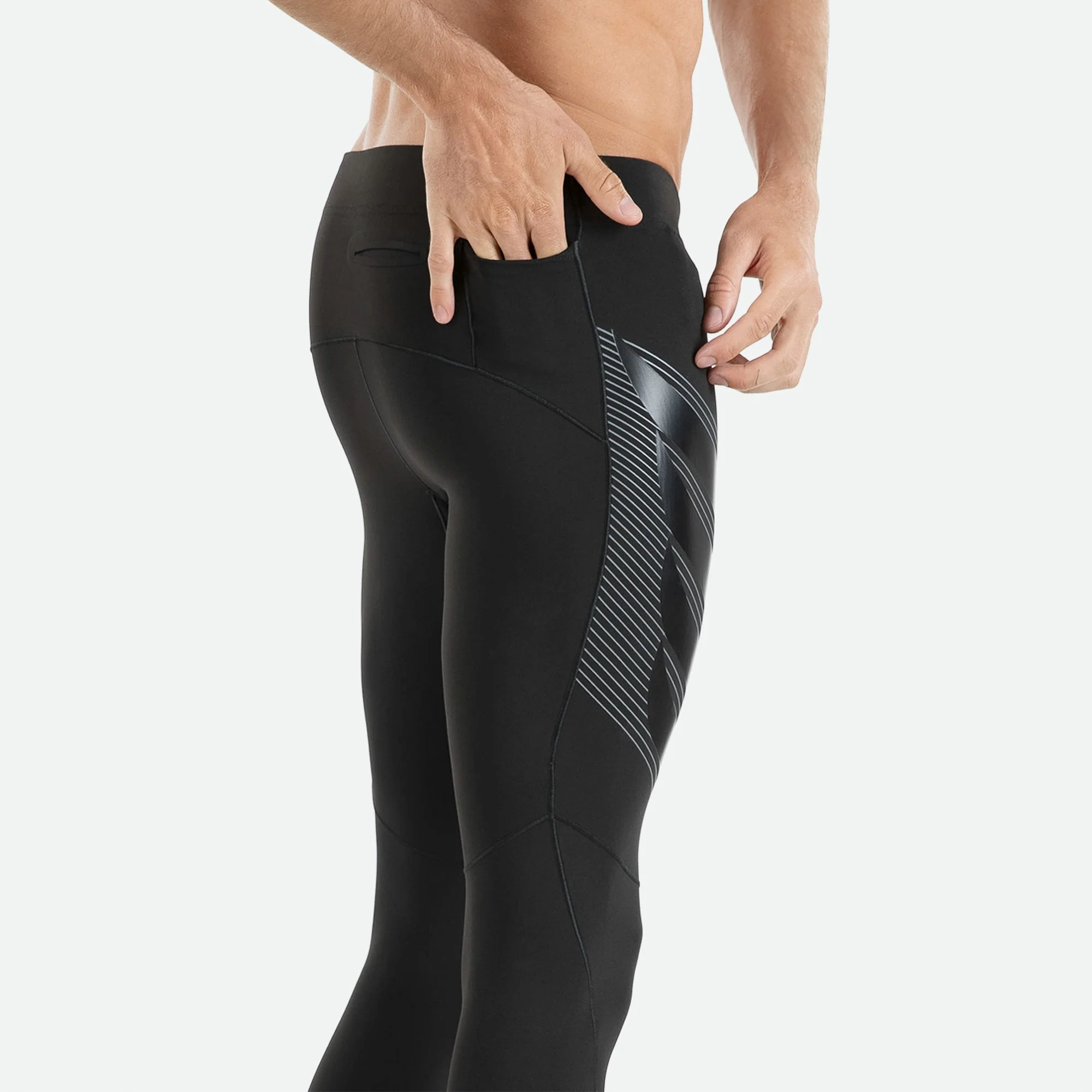 Pressio Men's Power Run Compression Tight - Image 3
