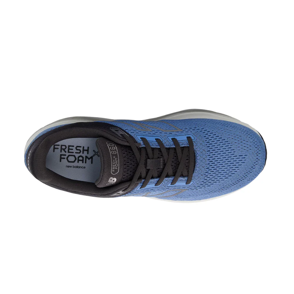 New Balance Men's Fresh Foam X 860v14 2E Width - Blue Laguna/Black Cement/Grey Matter - Image 5