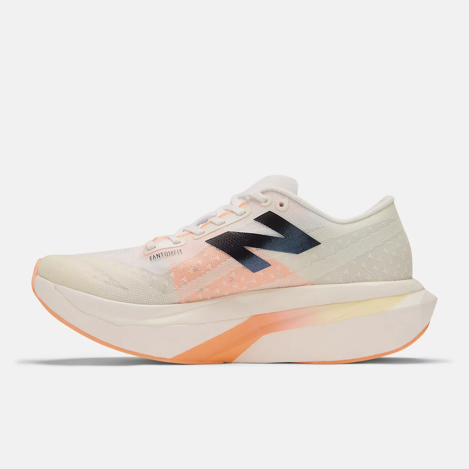 New Balance Women's Fuel Cell Super Comp Elite v4 - White/Angora/Hot Mango - Image 3