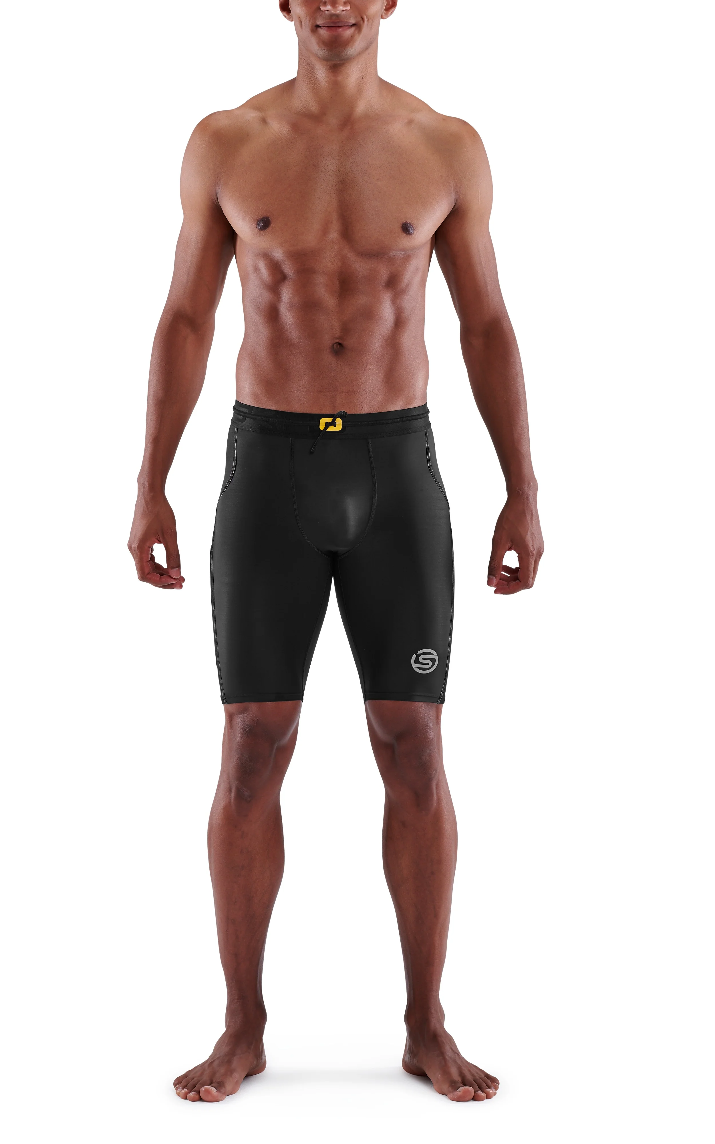 SKINS Men's Compression Half Tights 3-Series - Black - Image 4