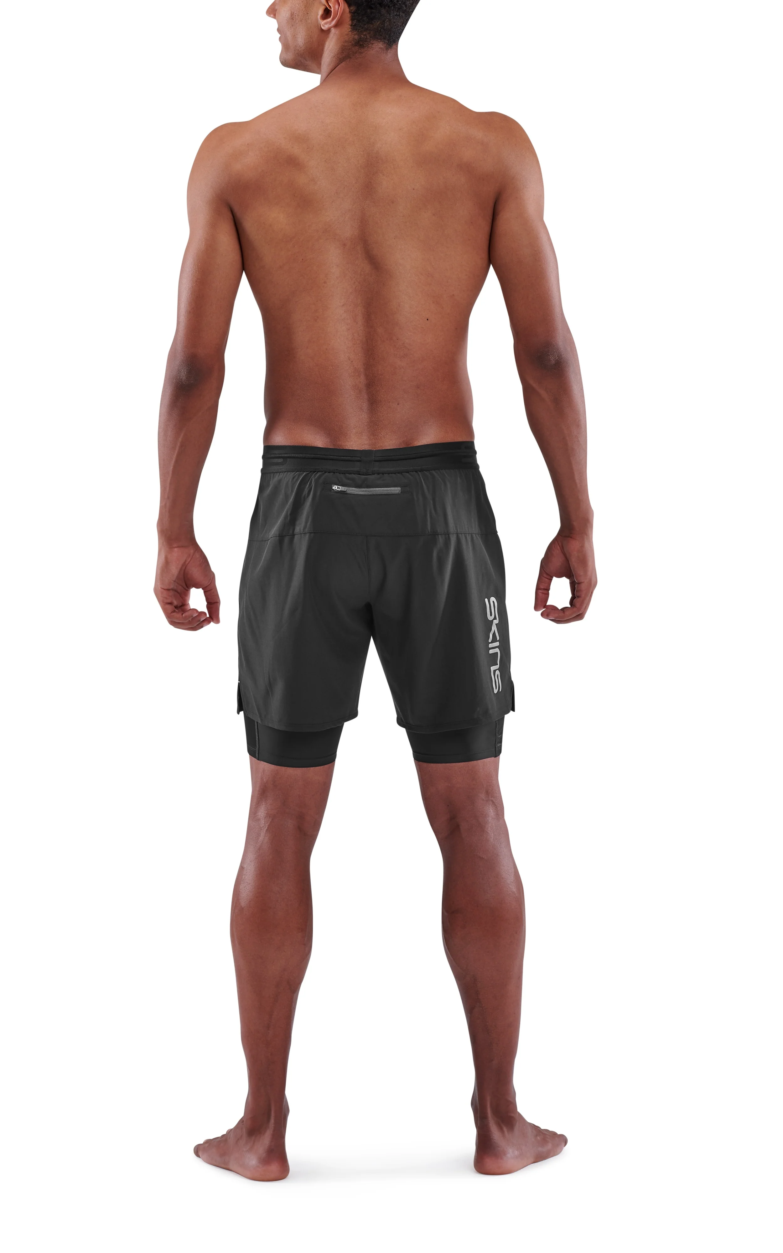 SKINS Men's Compression Superpose Half Tights 3-Series - Black - Image 5