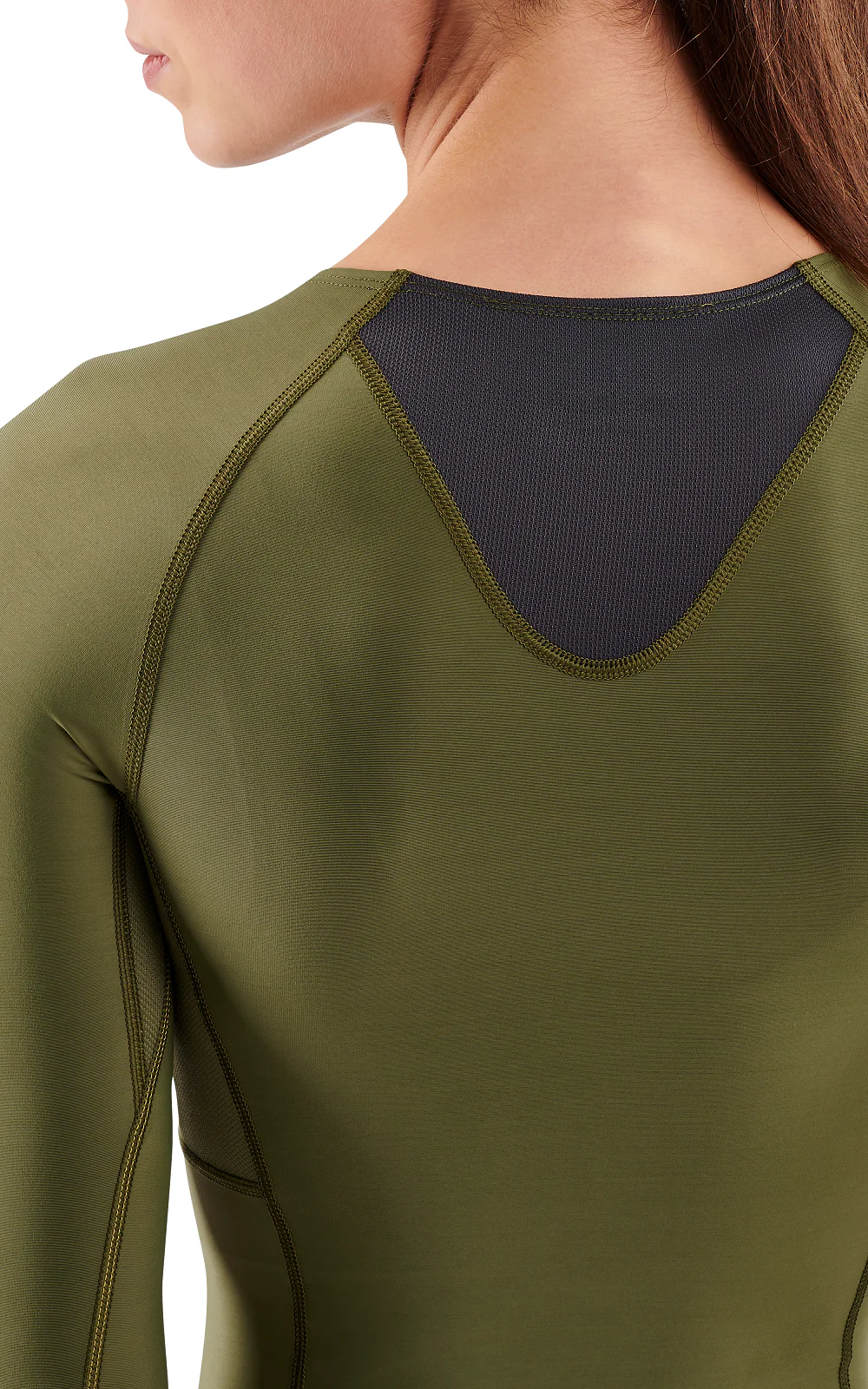 Skins Women's Compression Long Sleeve Tops 3-Series - Khaki - Image 5