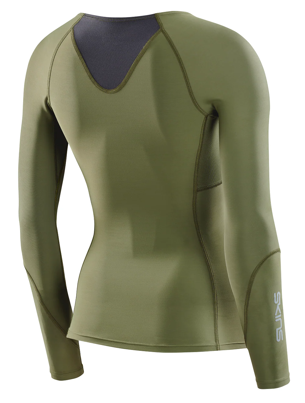Skins Women's Compression Long Sleeve Tops 3-Series - Khaki - Image 7