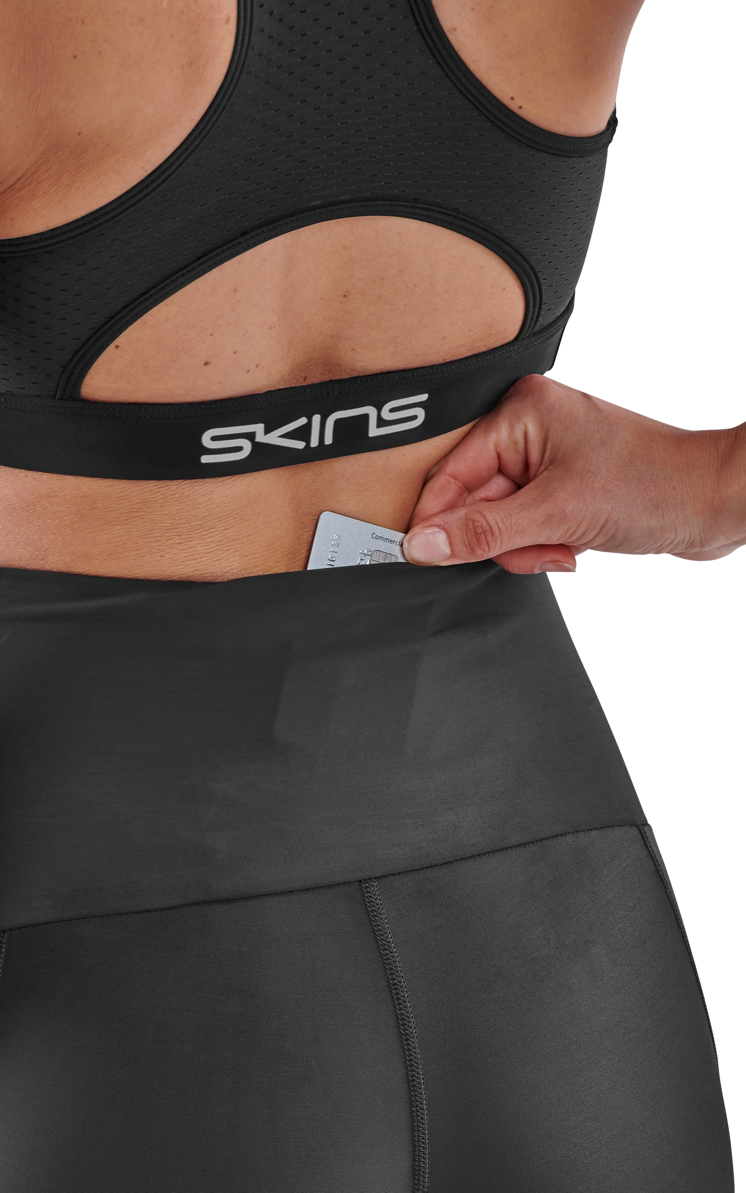 SKINS Women's Compression Skyscraper Tights 3-Series - Black - Image 4
