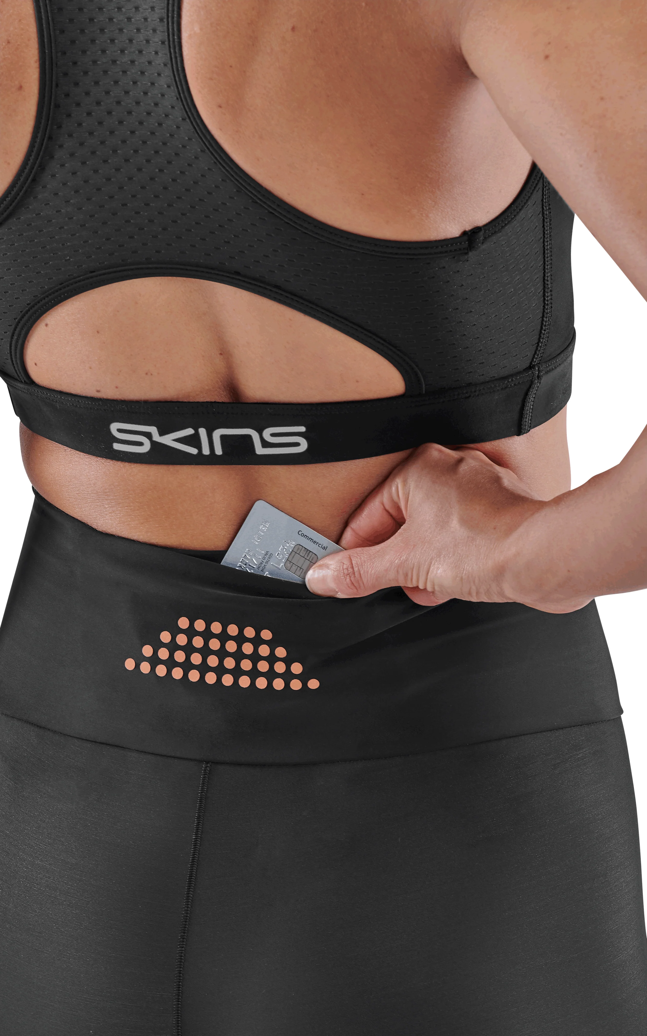 Skins Women's Compression Skyscraper Tights 5-Series - Black - Image 3