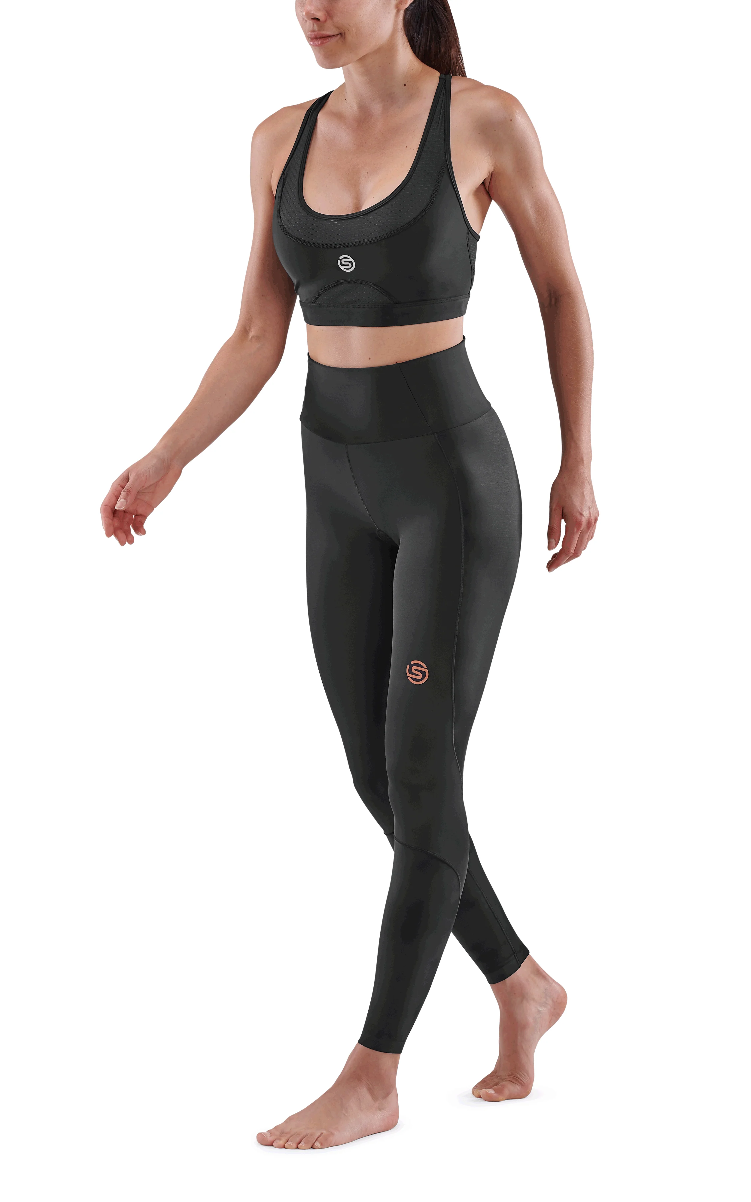 Skins Women's Compression Skyscraper Tights 5-Series - Black - Image 5