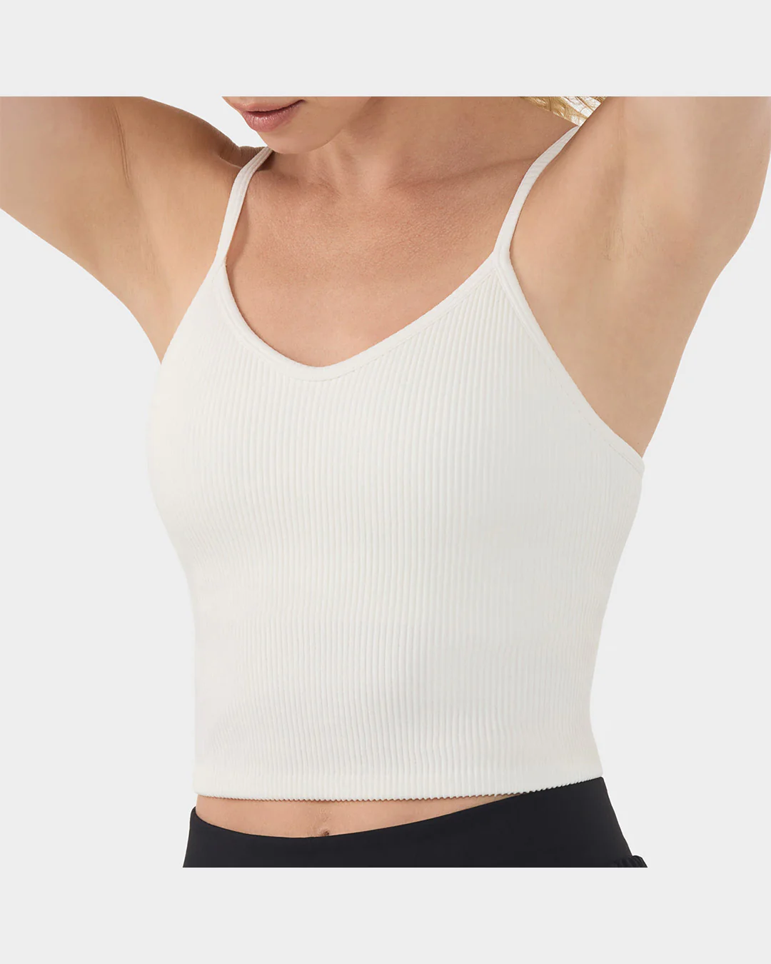 TAVI Adjustable Seamless Rib Tank - Coconut - Image 4