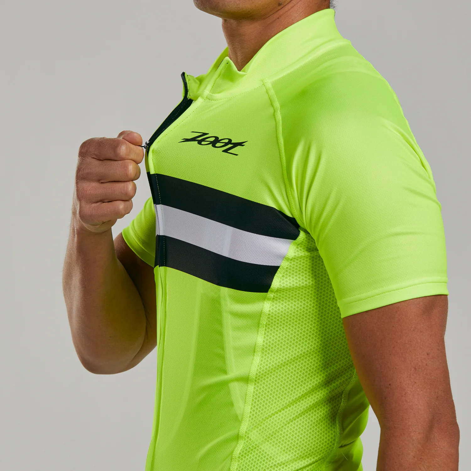 ZOOT MEN'S CYCLE CORE JERSEY - SAFETY YELLOW - Image 6